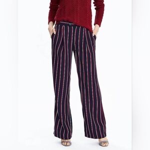 New+Tag Tommy Hilfiger Womens Size Small/Medium Dark Blue Red Striped Pants